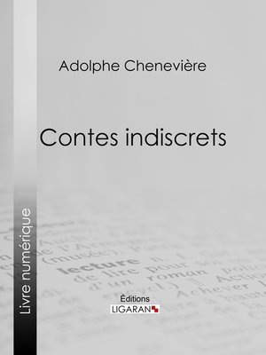 cover image of Contes indiscrets
